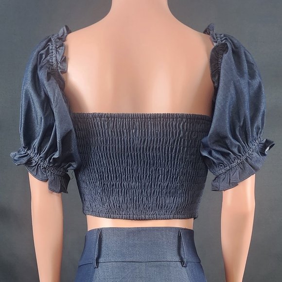 Two-piece top and skirt, Crop Top and Long skirt set. - Picture 7 of 8